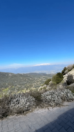 Mountain overlook documented in Seydikemer, Turkey