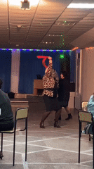 Community dance celebration with dining captured in Noviy, Russia