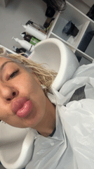 Woman receives hair treatment at Plovdiv beauty salon