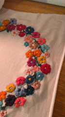 Midnight embroidery documentation captured in Sumalao, Argentina