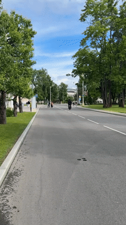 Cyclists, electric vehicle riders spotted near Moscow's Gorky Park