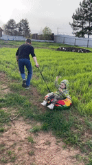 Family enjoys outdoor activities with tubing and marshmallows