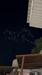 Drone light show spells "CLDZ" over Bulgarian town plaza