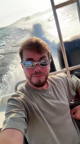 Man films selfie on speeding boat near Indonesian waters