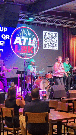 Live band karaoke night in full swing in Roswell, GA