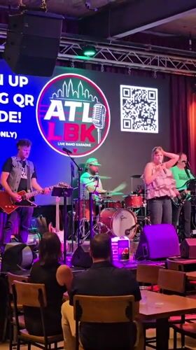 Live band karaoke night in full swing in Roswell, GA