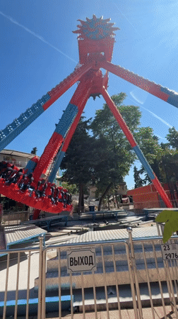 Amusement park visit with rides and character displays in Sochi