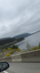 Highway drive captured near Long Beach, Canada