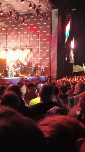 Outdoor night concert in Lagunovo draws large crowd
