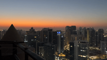 A Dubai evening, from city streets to upscale interiors
