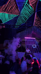 Thatched rooftop club night in Sozopol, Bulgaria