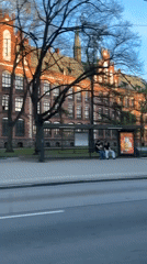Historic red brick building observed in Riga