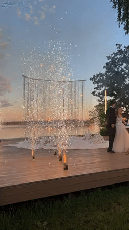 Wedding celebration with ceremony and reception in Osipovo, Russia