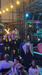 Live band performance and costumed party at Obosi entertainment venue