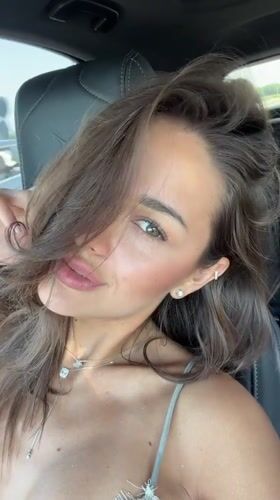 Selfie-style clips from a car interior in Legnano