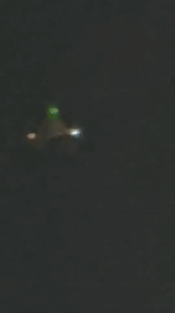 Colored lights spotted in night sky over Netanya
