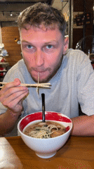 Diners share ramen meal at North Kuta restaurant