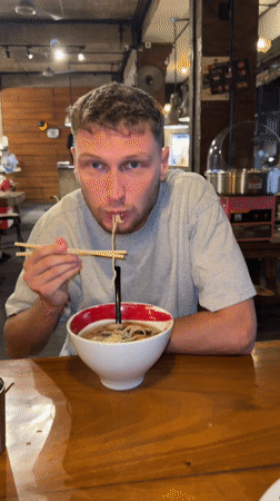 Diners share ramen meal at North Kuta restaurant