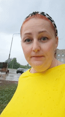 Everyday family life documented in Russian residential area
