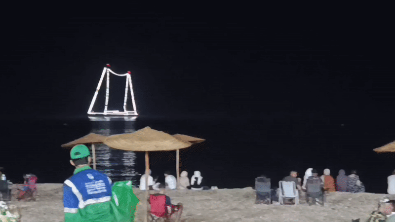 M'Diq beachfront buzzes on a summer night