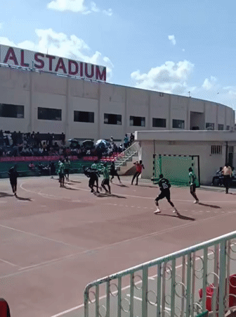 Handball match played at Nyayo National Stadium in Nairobi