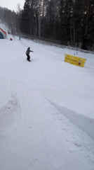 Snowboarders perform tricks at Krasnoyarsk ski resort
