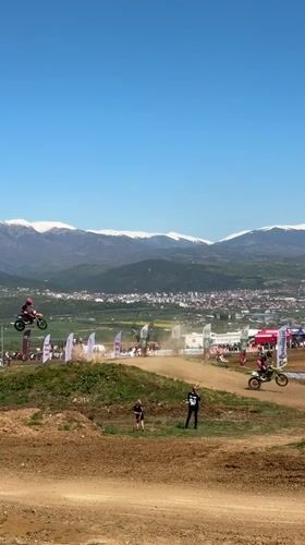Motocross race draws crowds in Selishte, Bulgaria