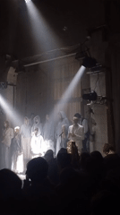 Live concert features multiple performers at industrial venue