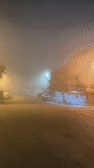 Dense fog shrouds Safi Morocco streets Friday night