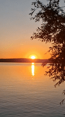 Sunset evening on the Kama River, Chaikovsky