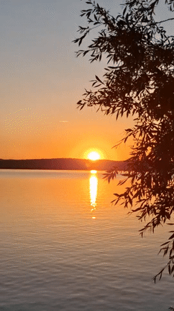 Sunset evening on the Kama River, Chaikovsky