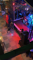 DJ 2 Step hosts live music event with masked attendees