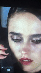 Woman filmed crying with smudged makeup in Sofia