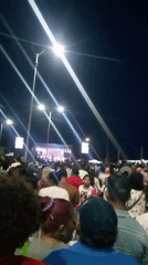 Nighttime outdoor concert draws large crowd on May 21