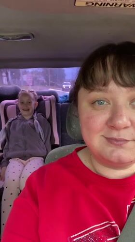 Casual in-car selfie video from Mozhga, Russia