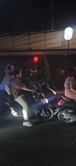 Busy night around Blok M Square, South Jakarta