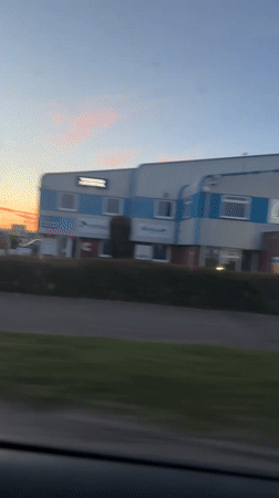 Evening drive through Great Yarmouth and Bradwell captures sunset views