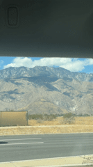 Vehicle occupant observes pickup truck on Palm Springs road