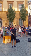 Street performers draw crowds in Wrocław's city square