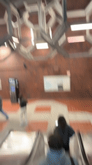 Late-night commuter activity documented in Montreal subway station