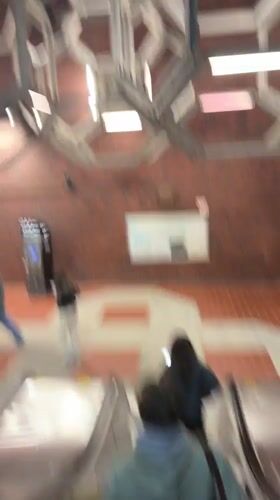 Late-night commuter activity documented in Montreal subway station