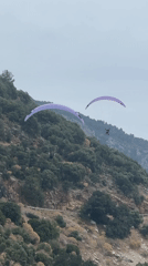 Paragliding and beach activities observed in Fethiye, Turkey