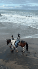 Beach life and traditional ceremony captured in Kediri, Indonesia