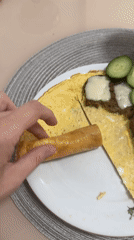 Breakfast meal documented in Izhevsk, Russia Friday morning