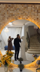 Gaza wedding celebration captured in mirror selfies