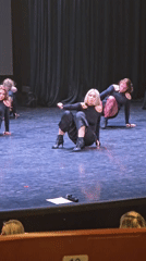 Dance performance staged in Khimki featuring five choreographed performers