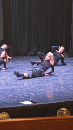 Dance performance staged in Khimki featuring five choreographed performers