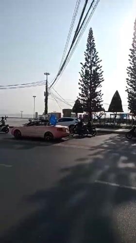 Morning rush hour activity captured in coastal Nha Trang