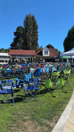 Waterfront community event at Gig Harbor marina on a sunny day