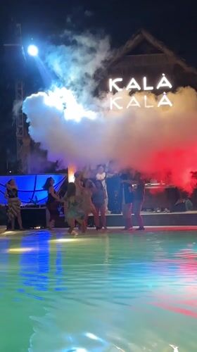 Group dances at Kala Kala tiki bar in Da Nang